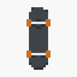 Skateboard study 32x32 pixel art by goldenmouse194