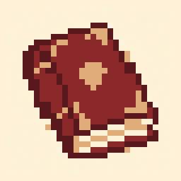 Small Book study 32x32 pixel art by blueswan249