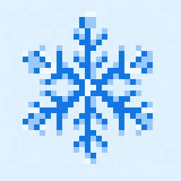 Snowflake study 32x32 pixel art by greenkoala977