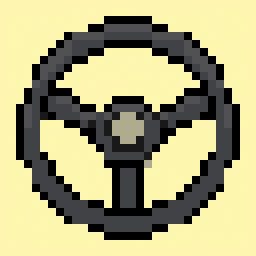 Steering Wheel study 32x32 pixel art by ticklishkoala407