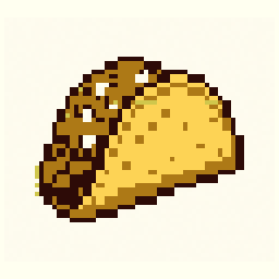 Taco study 64x64 pixel art by organicladybug306