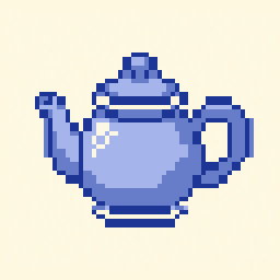 Teapot study 64x64 pixel art by redladybug257