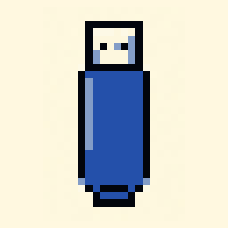 USB Drive study 32x32 pixel art by blueswan249