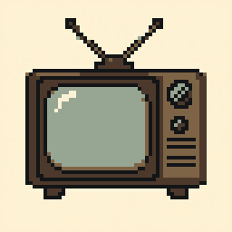 Vintage TV study 64x64 pixel art by heavydog569