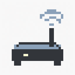 WiFi Router study 32x32 pixel art by greenkoala977