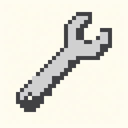 Wrench study 32x32 pixel art by smallbird978