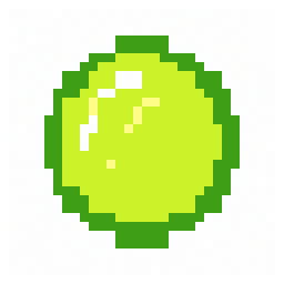 XP Orb study 32x32 pixel art by redbutterfly957