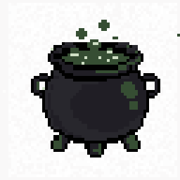 Garden Witch Cauldron Study 64x64 pixel art by smallbird978