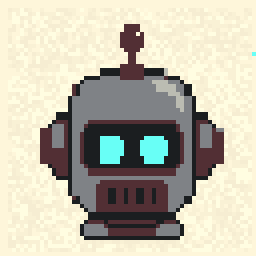 Hearth Robot Head Study 64x64 pixel art by smallbird978
