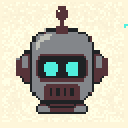 Garden Robot Head Scene 64x64 pixel art by blueswan249