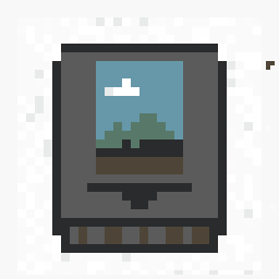 Garden Game Cartridge Scene 64x64 pixel art by blueswan249
