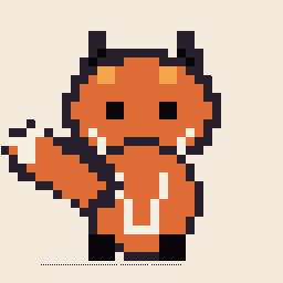 Weathered Red fox Scene 256x256 pixel art by heavybird748