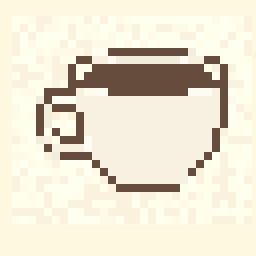 Tiny Coffee Cup Study 256x256 pixel art by ticklishkoala407