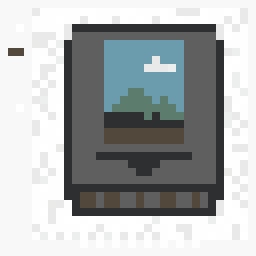 Harbor Game Cartridge Sketch 32x32 pixel art by redbutterfly957
