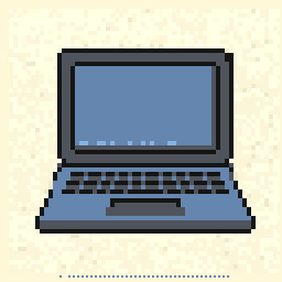Lantern Laptop Sketch 128x128 pixel art by redbutterfly957