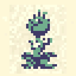 Moonwell Alien Plant Sketch 32x32 pixel art by redbutterfly957