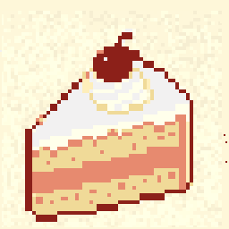 Mosslit Cake Slice Sprite 128x128 pixel art by greenkoala977