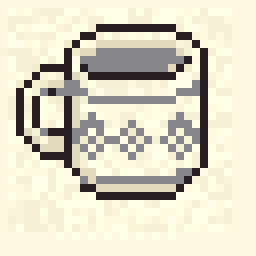Harbor Tea Mug Sprite 32x32 pixel art by greenkoala977