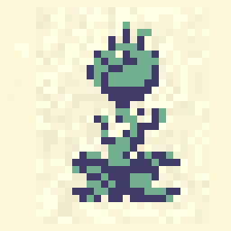 Moonwell Alien Plant Sprite 32x32 pixel art by greenkoala977