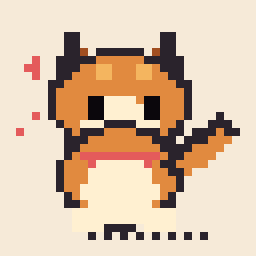 Pocket Shiba dog Drop 32x32 pixel art by ticklishfish263