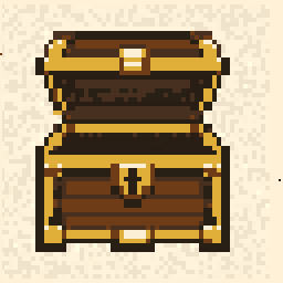 Cloud Open Treasure Chest Drop 128x128 pixel art by ticklishfish263