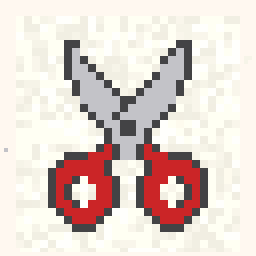 Garden Scissors Sprite 64x64 pixel art by angrypeacock788