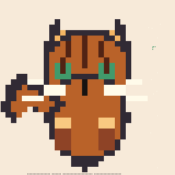 Arcade Tabby cat Foundry 256x256 pixel art by angryelephant579