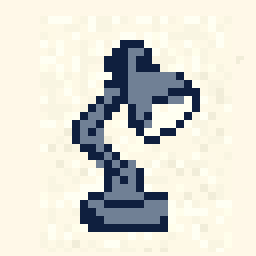 Hidden Desk Lamp Foundry 64x64 pixel art by angryelephant579