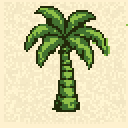 Tiny Palm Tree Foundry 64x64 pixel art by angryelephant579