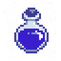 Mosslit Mana Potion Relic 128x128 pixel art by happyzebra845