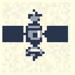 Pocket Satellite Badge 32x32 pixel art by beautifulleopard136
