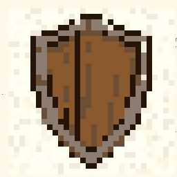 Dawn Wooden Shield Patch 256x256 pixel art by orangedog138
