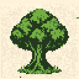 Hearth Oak Tree Patch 64x64 pixel art by orangedog138