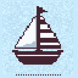 Hearth Sailboat Patch 64x64 pixel art by happygorilla735
