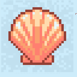 Workshop Sea Shell Sketch 256x256 pixel art by beautifulkoala451