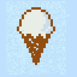 Garden Ice Cream Cone Sketch 64x64 pixel art by beautifulkoala451