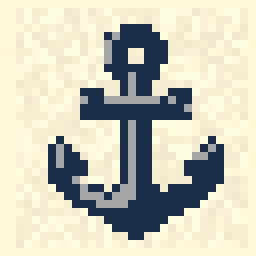 Mosslit Ship Anchor Relic 32x32 pixel art by smallrabbit176