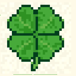 Cloud Lucky Clover Relic 128x128 pixel art by crazygoose456
