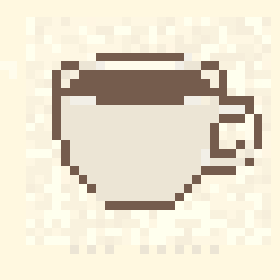 Lantern Coffee Cup Badge 32x32 pixel art by bluecat379