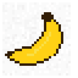 Pocket Banana Badge 32x32 pixel art by blackfrog363