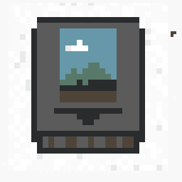 Garden Game Cartridge Relic 64x64 pixel art by happycat850