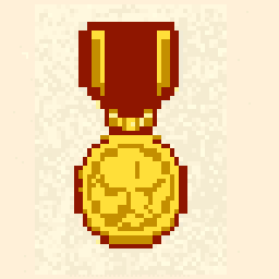 Cloud Quest Medal Sketch 128x128 pixel art by ticklishpeacock733
