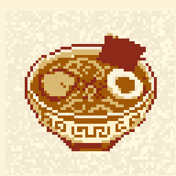 Pocket Ramen Bowl Sketch 128x128 pixel art by crazybear359