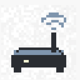 Harbor WiFi Router Foundry 128x128 pixel art by redkoala612
