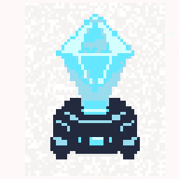 Hearth Hologram Projector Drop 256x256 pixel art by organicrabbit383
