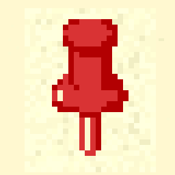 Workshop Push Pin Drop 64x64 pixel art by organicrabbit383