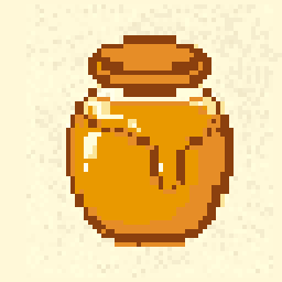 Workshop Honey Jar Drop 64x64 pixel art by organicrabbit383