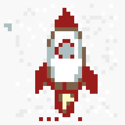Mosslit Rocket Ship Sketch 32x32 pixel art by redmouse688