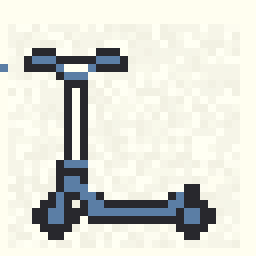 Lantern Kick Scooter Sketch 32x32 pixel art by redmouse688