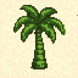 Tiny Palm Tree Relic 64x64 pixel art by crazyelephant693